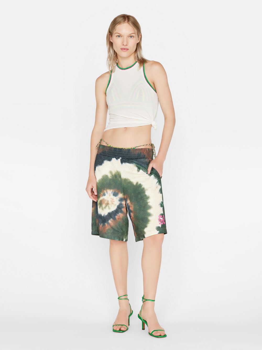 Tie Dye Basketball Shorts -- Fatigue Multi sold by Frame Denim product image thumbnail 3