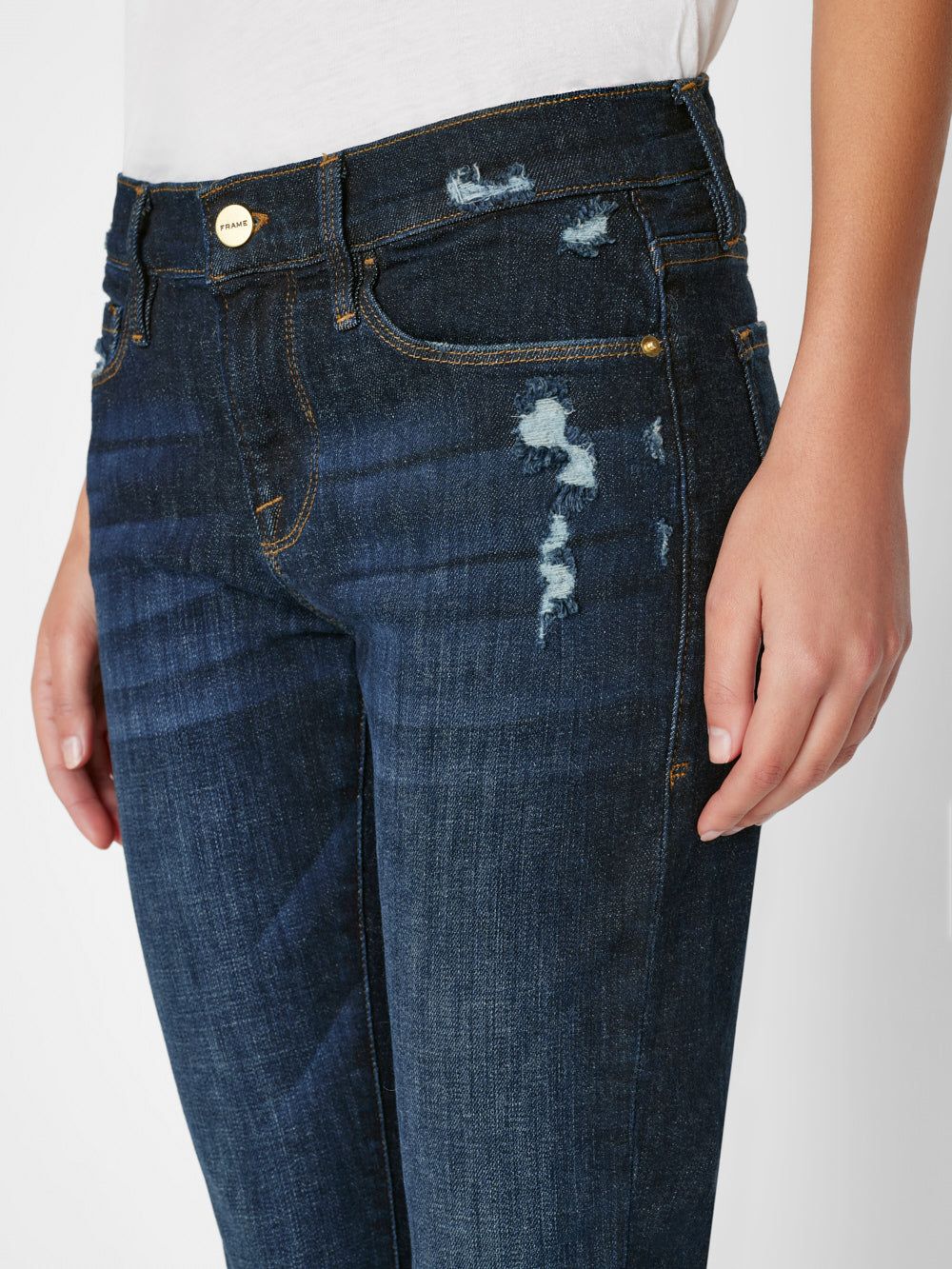 Le Garcon Crop Chewed Hem -- Covant sold by Frame Denim product image thumbnail 5
