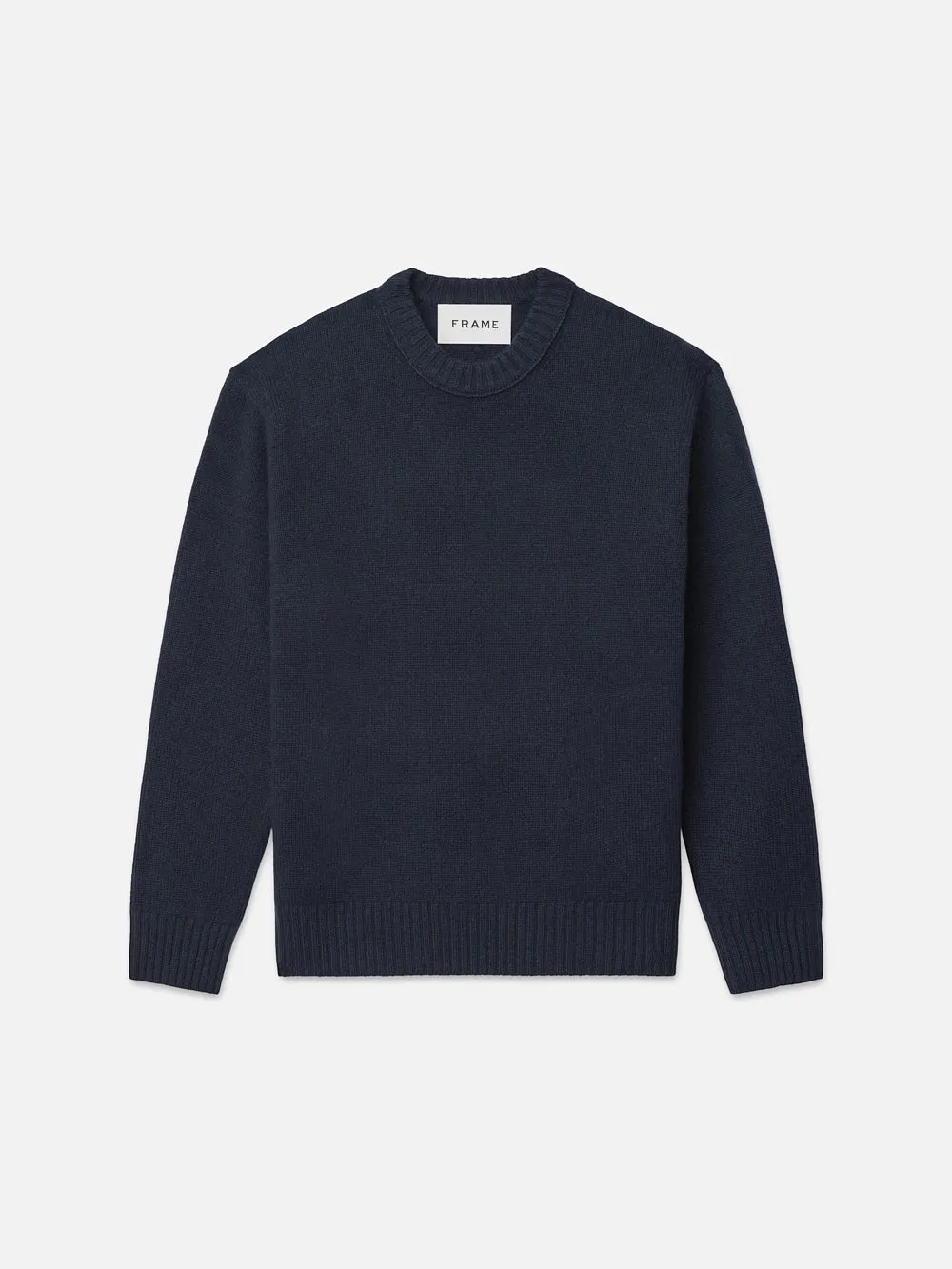 Cashmere Crewneck Sweater -- Navy sold by Frame Denim