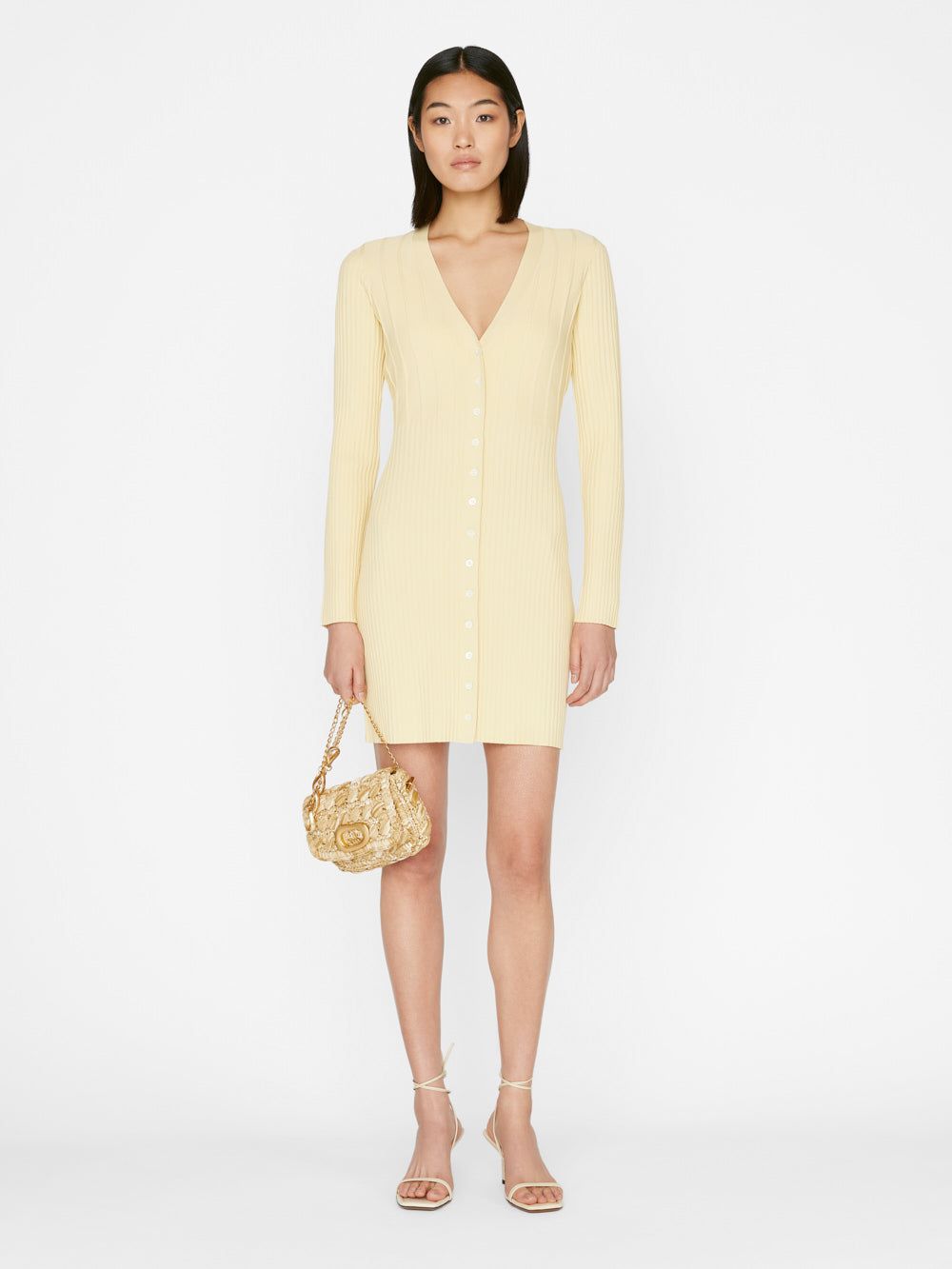 Long Rib Cardi -- Butter sold by Frame Denim product image thumbnail 2