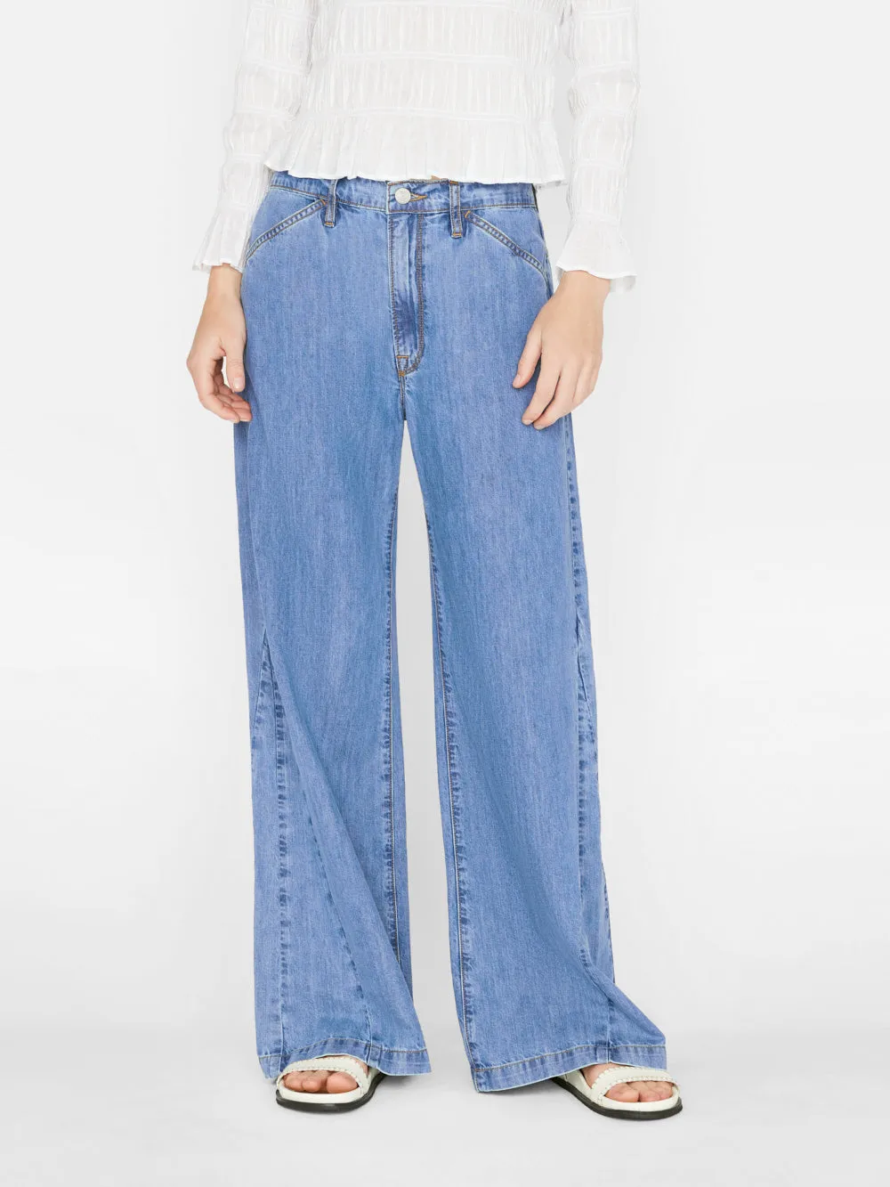 Le Baggy Palazzo -- Happy Indigo sold by Frame Denim product image thumbnail 2