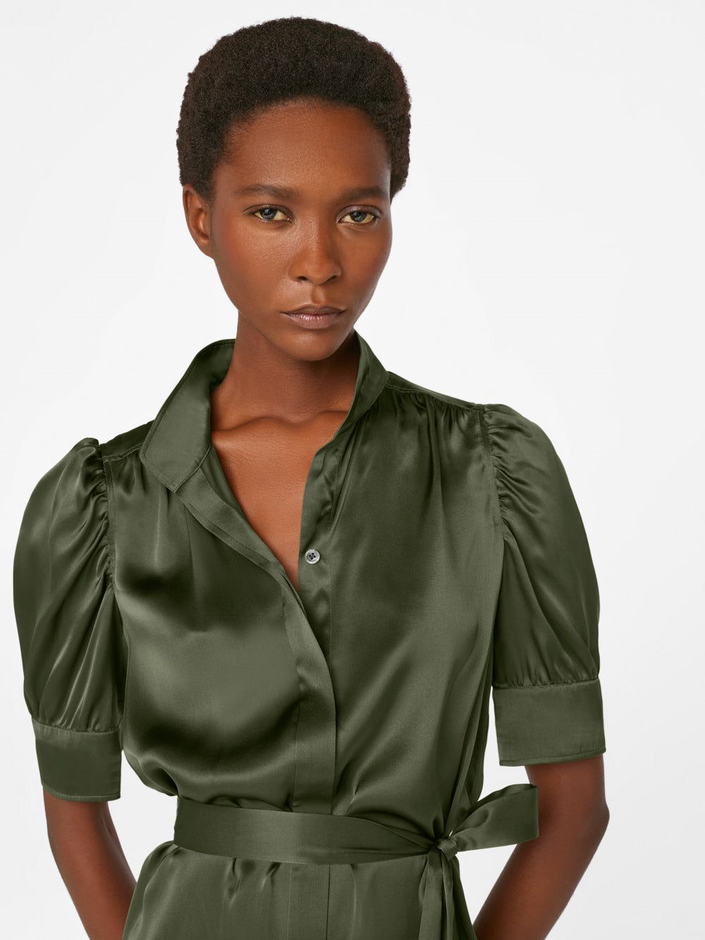 Gillian Mini Dress -- Fatigue sold by Frame Denim product image thumbnail 2