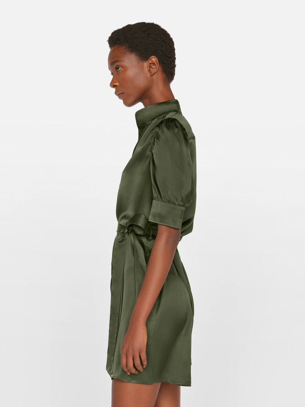Gillian Mini Dress -- Fatigue sold by Frame Denim product image thumbnail 7