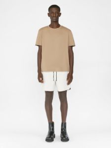 FRAME Logo Tee -- Dark Beige sold by Frame Denim
