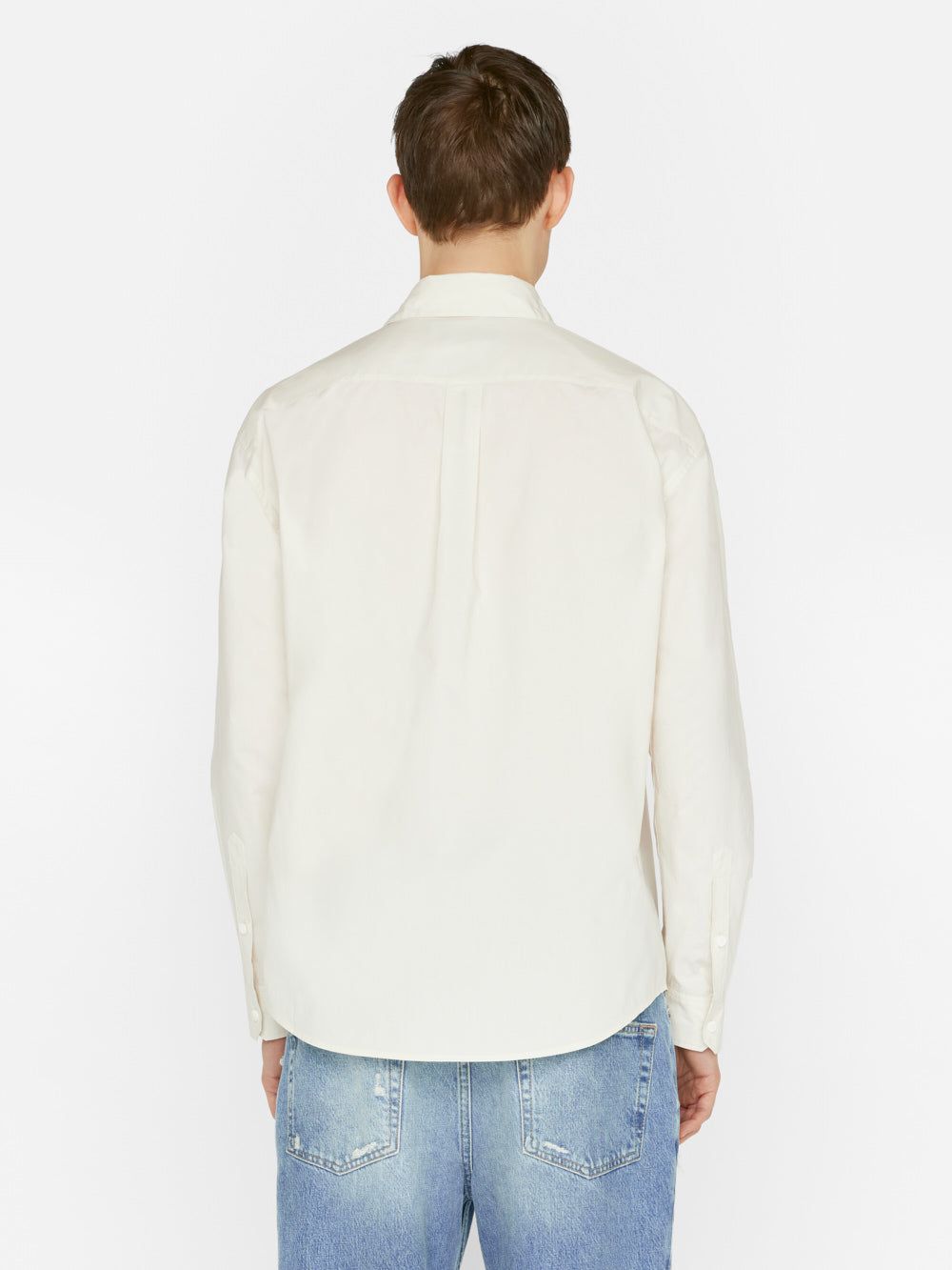 Soft Cotton Long Sleeve Shirt -- White Sand sold by Frame Denim product image thumbnail 8
