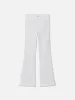 The Jetset Flare -- White sold by Frame Denim