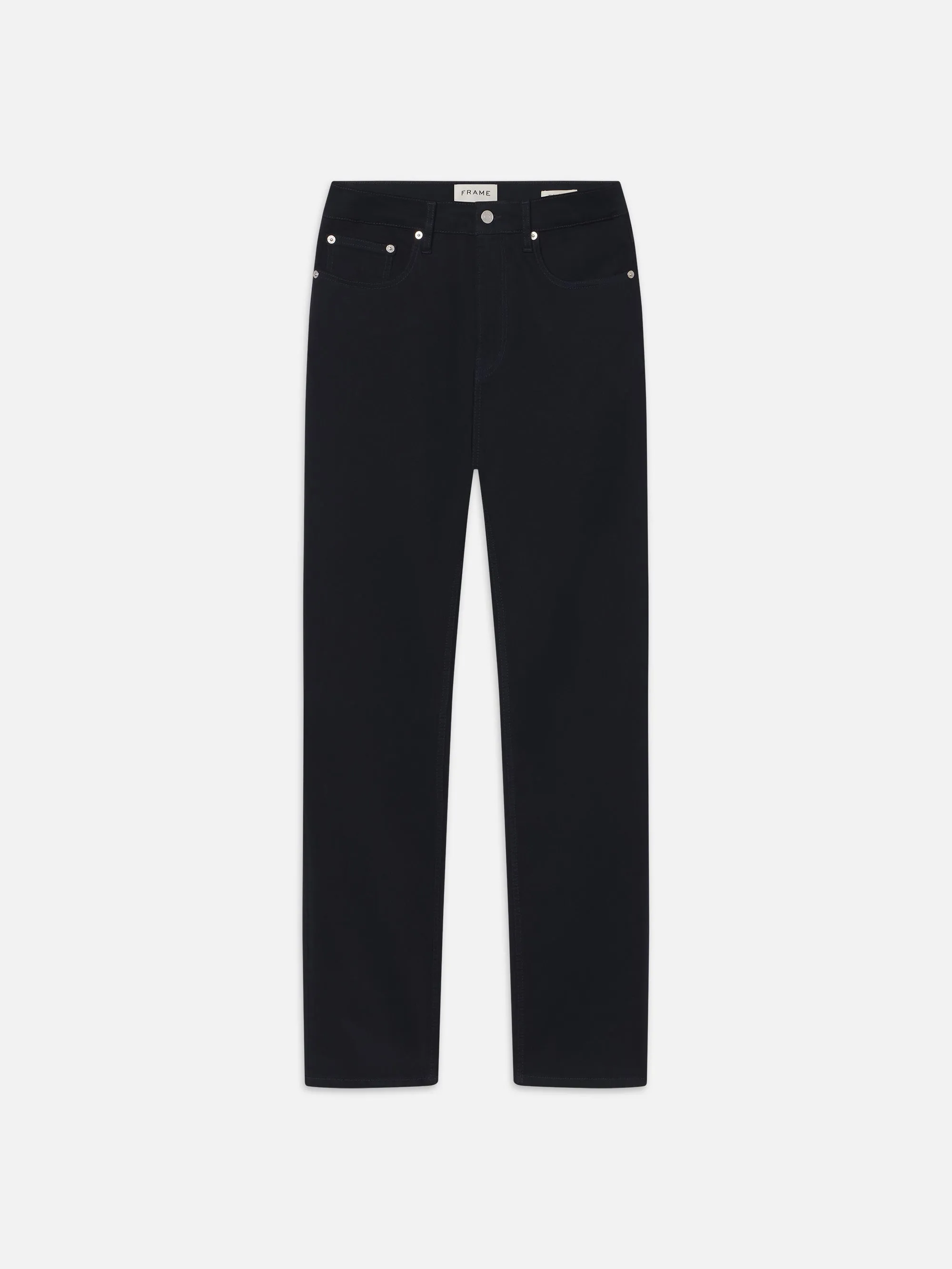 Modern Straight Stretch Twill -- Dark Navy sold by Frame Denim
