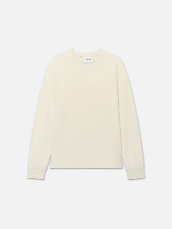 Duo Fold Crew -- White Canvas sold by Frame Denim