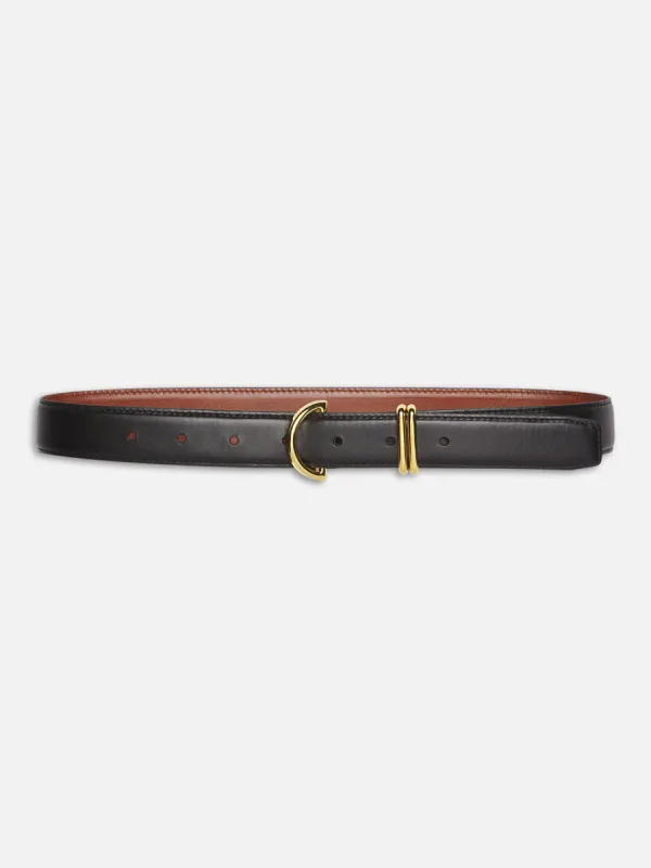 Crescent Belt -- Black made by Frame Denim