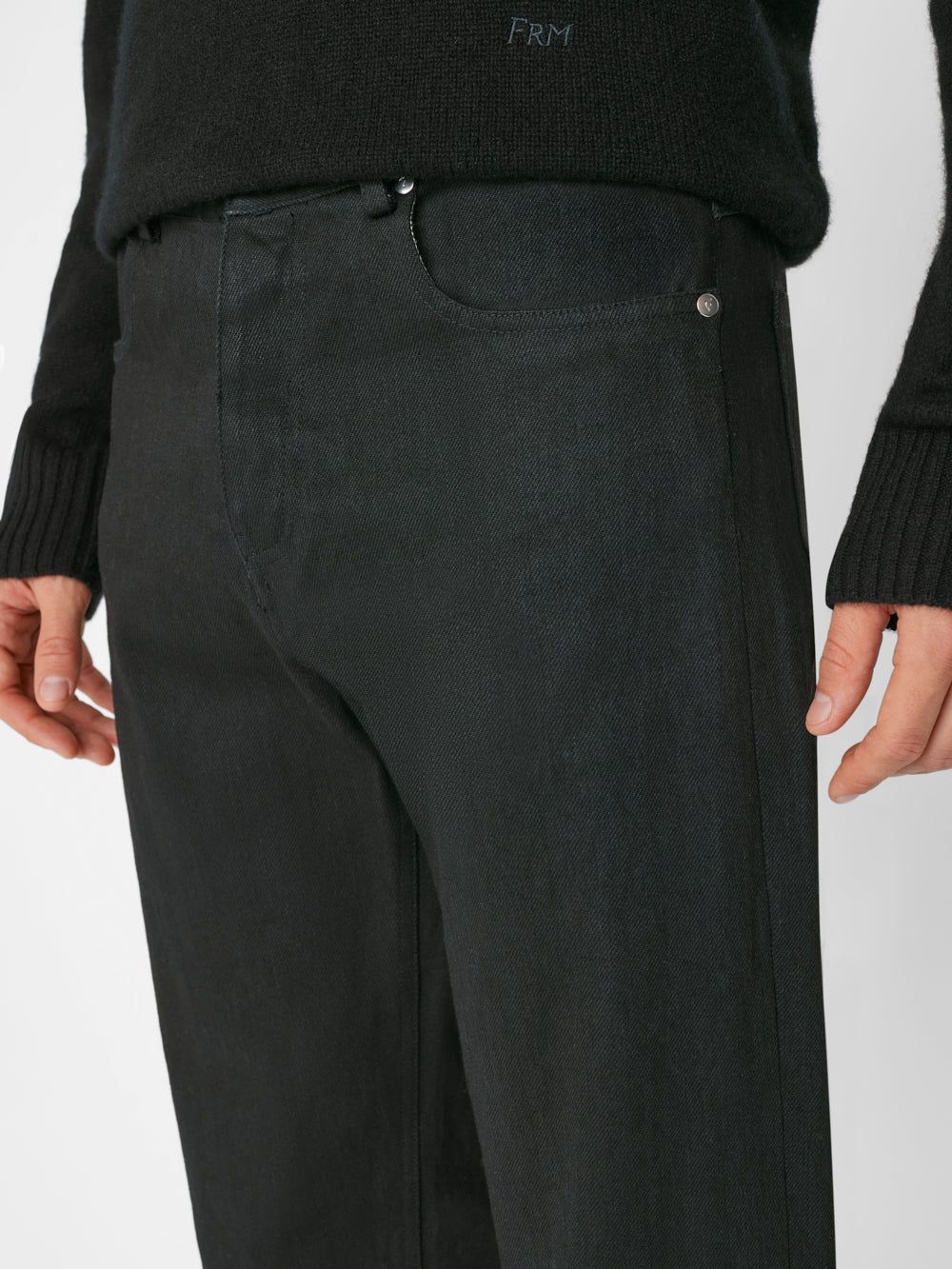 Slim Japanese Denim Pant -- Noir Rinse sold by Frame Denim product image thumbnail 3