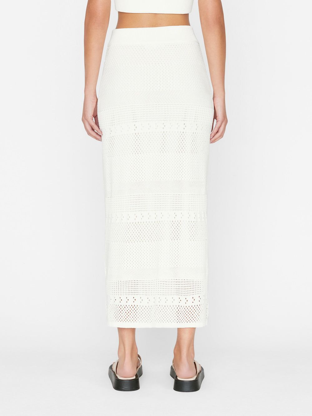 Crochet Pencil Skirt -- Off White sold by Frame Denim product image thumbnail 6