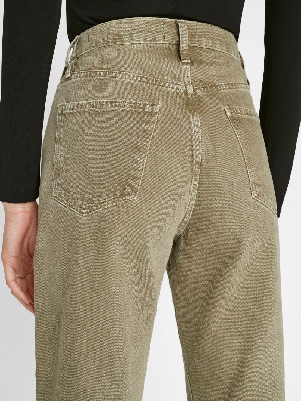 Le Jane Crop -- Stoned Moss sold by Frame Denim product image thumbnail 4