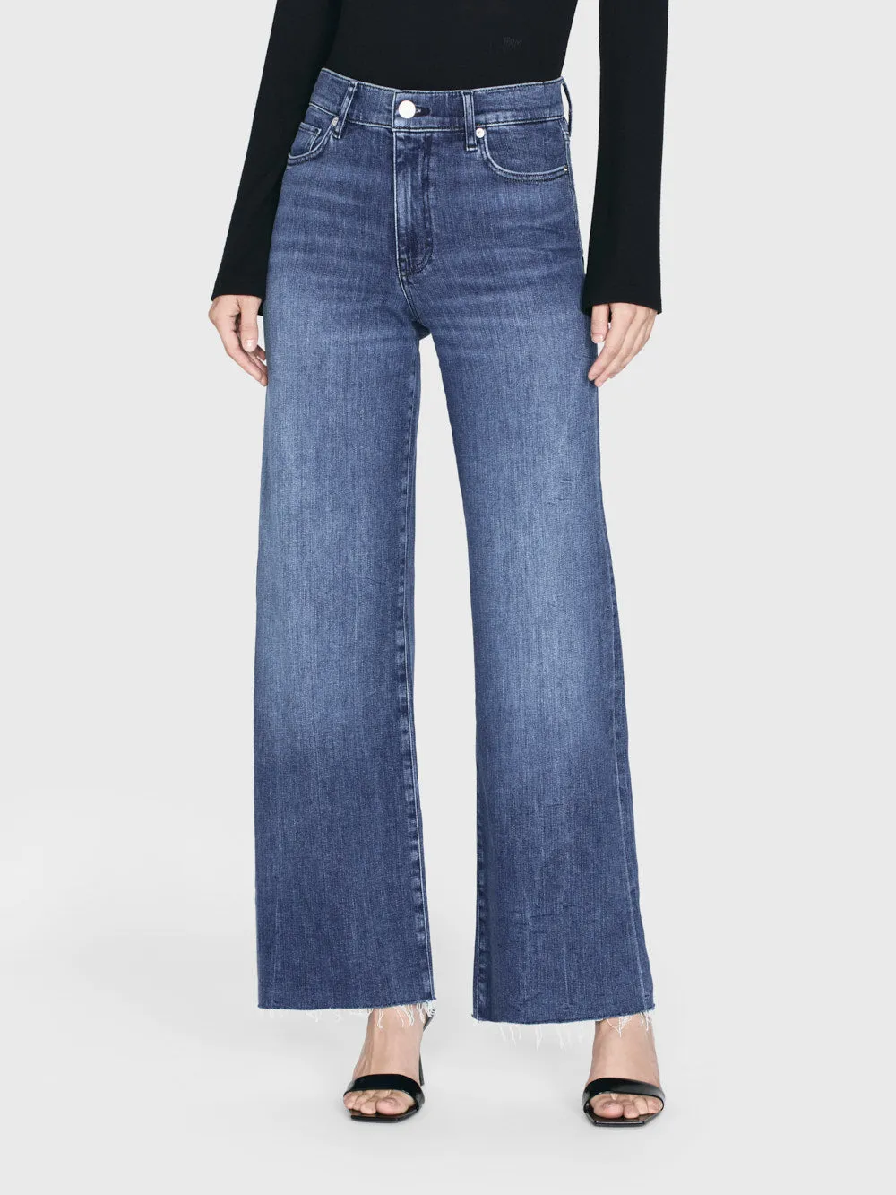 Le Slim Palazzo Raw Hem -- Crossings sold by Frame Denim product image thumbnail 2