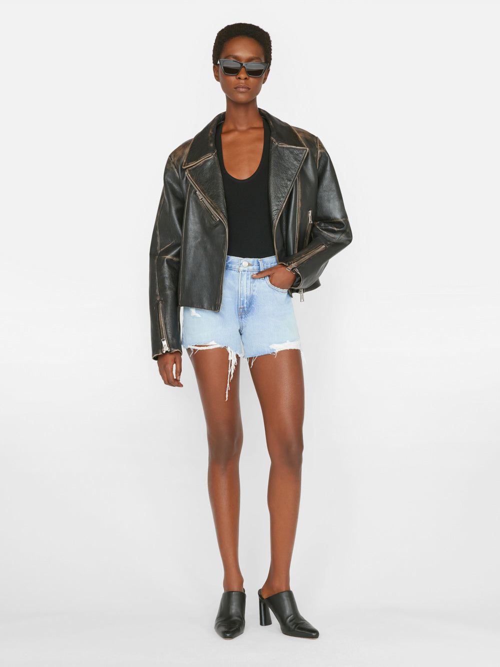 Le Brigette Short Raw Edge -- Legacy Baines sold by Frame Denim product image thumbnail 3