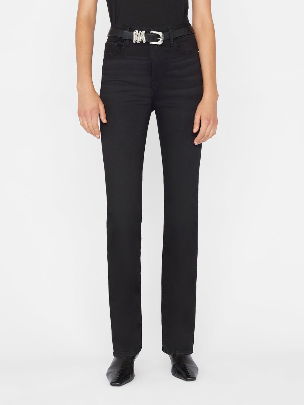 Le Super High Rise Mini Boot -- Blackfinn sold by Frame Denim product image thumbnail 2