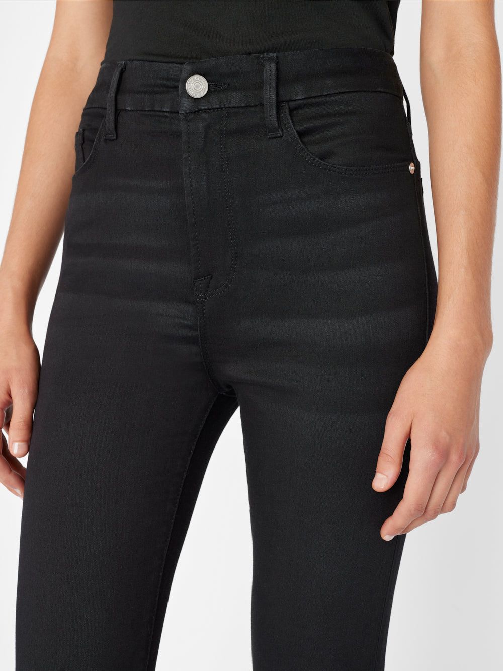 Le Super High Rise Mini Boot -- Blackfinn sold by Frame Denim product image thumbnail 4