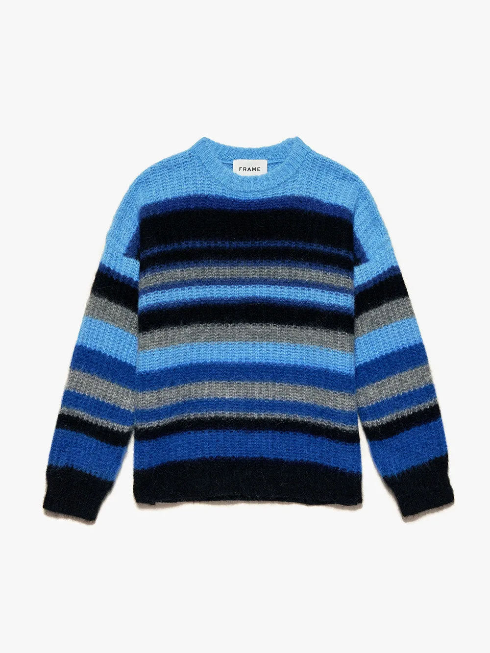 Alpaca Sweater -- Sky Blue Multi sold by Frame Denim