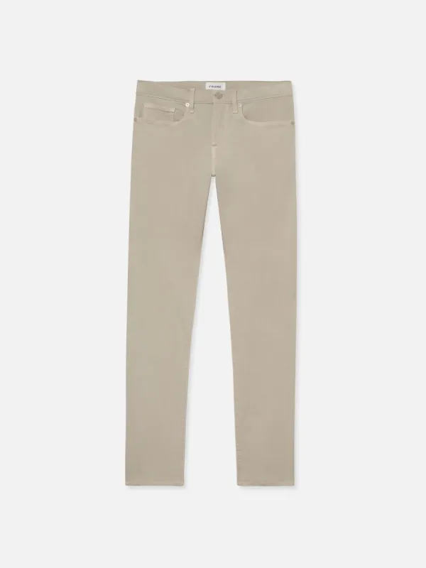L'Homme Slim Brushed Twill -- Mineral Grey sold by Frame Denim