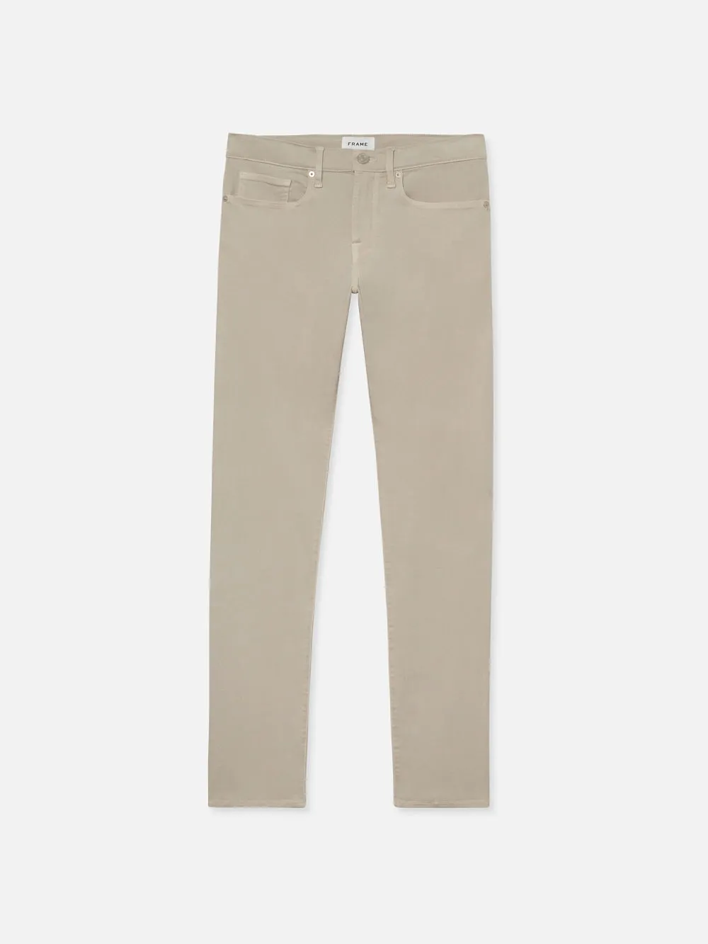 L'Homme Slim Brushed Twill -- Mineral Grey sold by Frame Denim