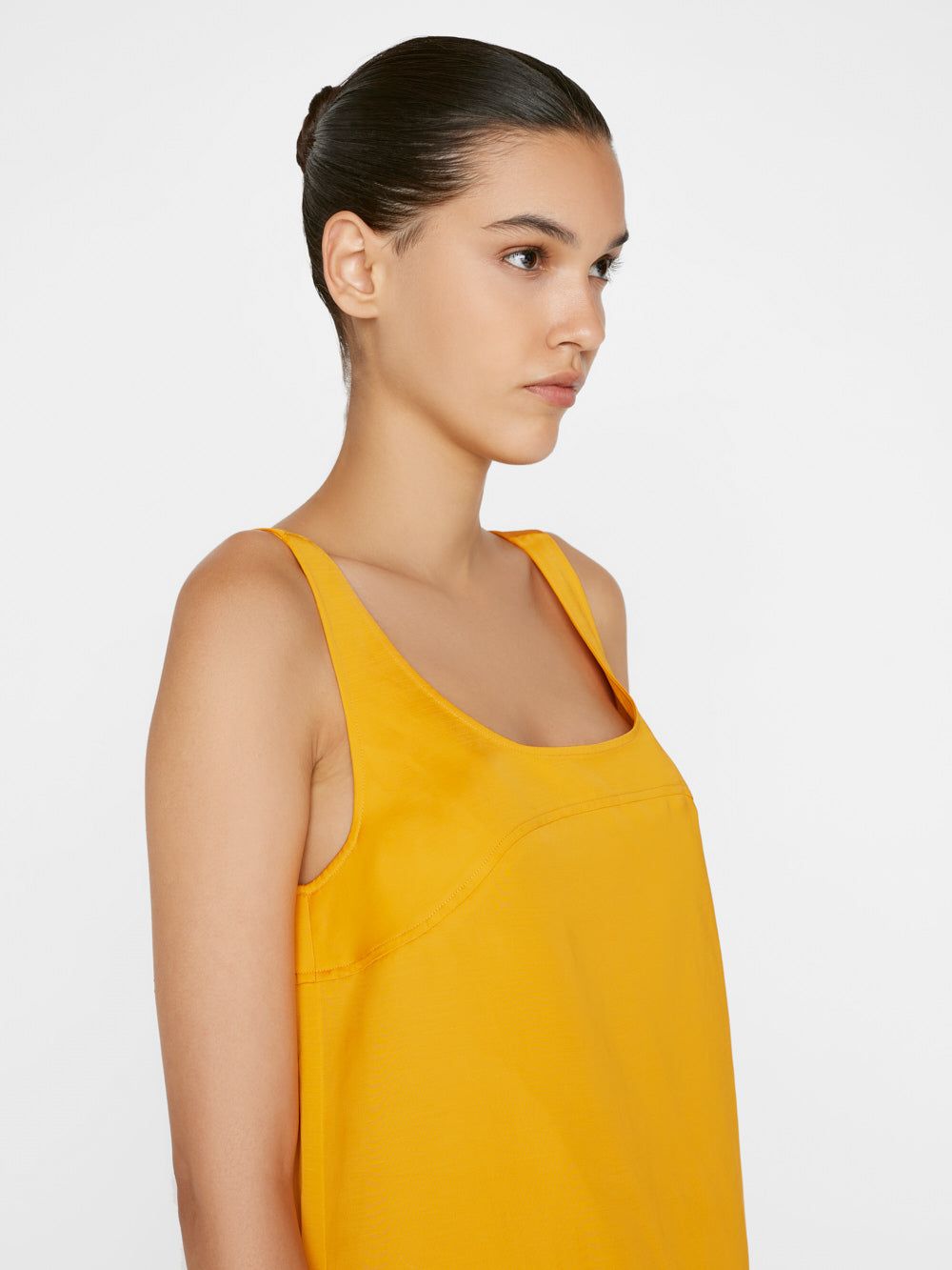 Micro Flare Dress -- Nectarine sold by Frame Denim product image thumbnail 4