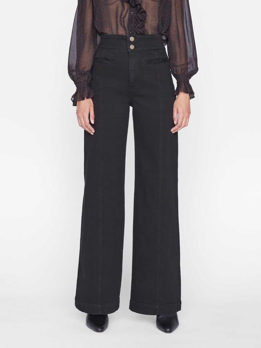 Tailored Wide Leg -- Film Noir sold by Frame Denim product image thumbnail 2