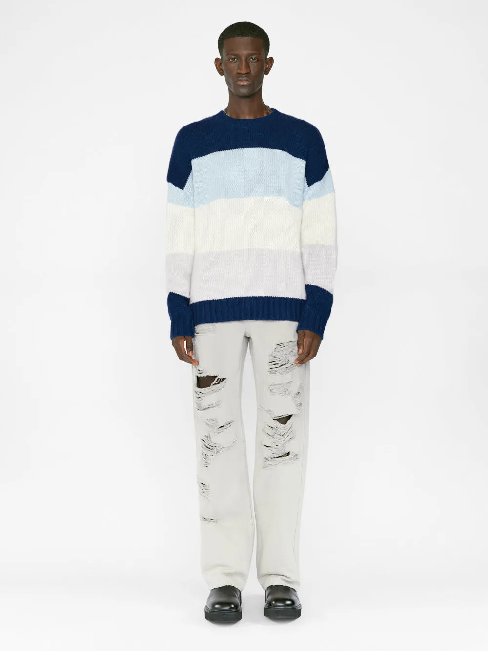 Bold Stripe Sweater -- Ink Blue Multi sold by Frame Denim product image thumbnail 2