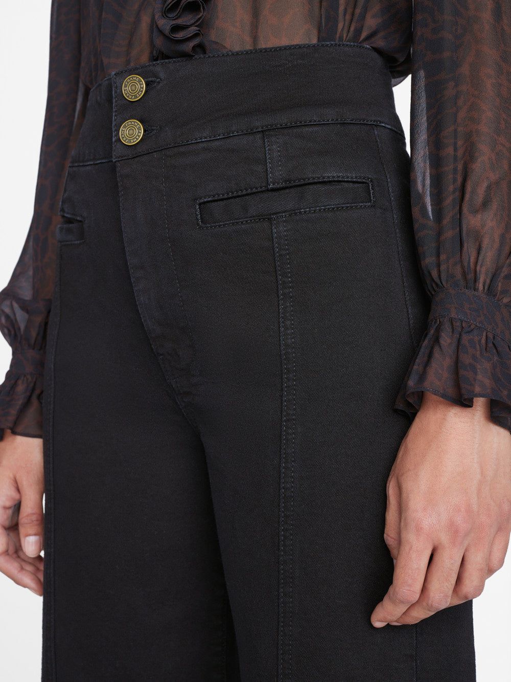 Tailored Wide Leg -- Film Noir sold by Frame Denim product image thumbnail 4