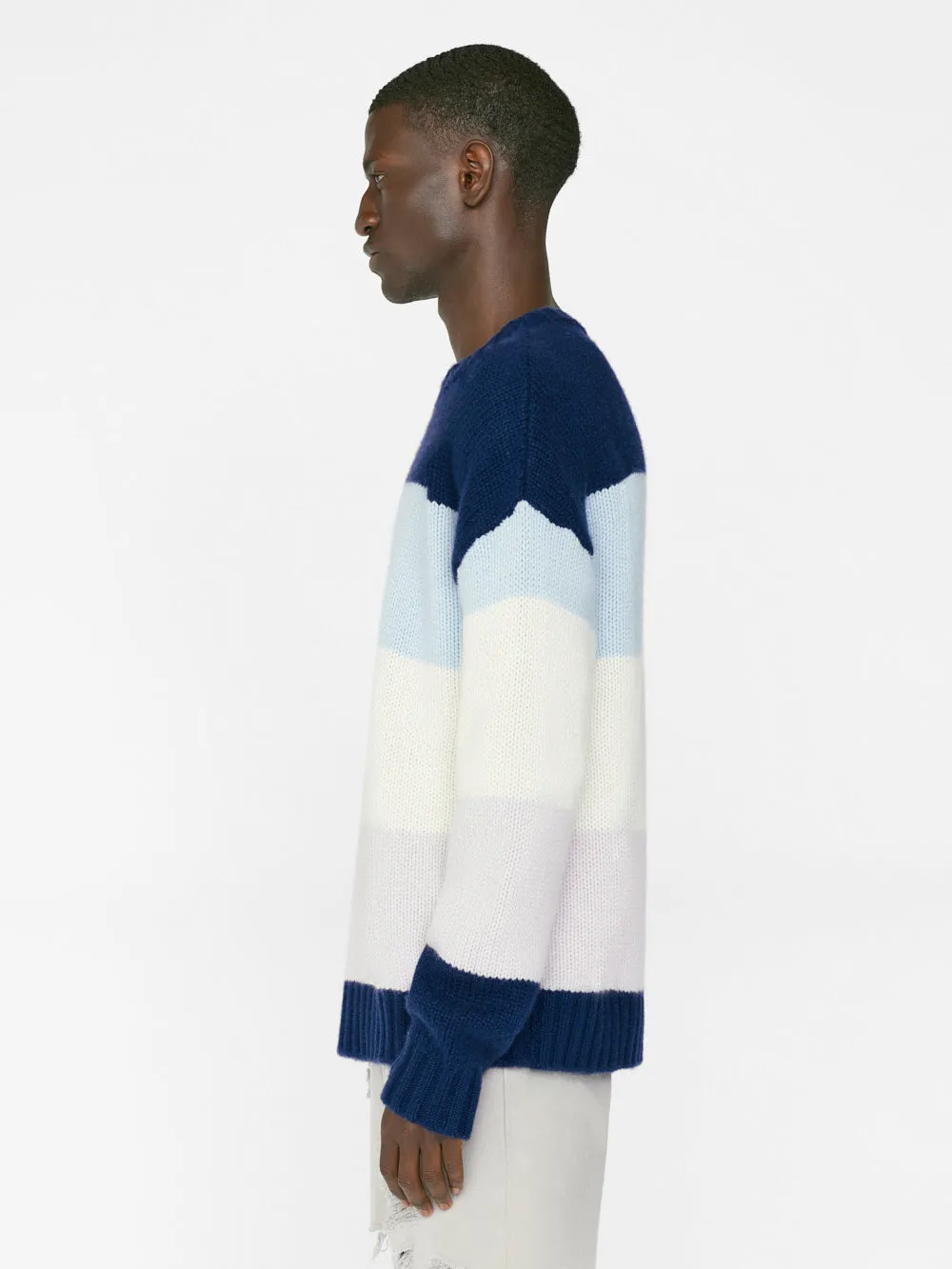 Bold Stripe Sweater -- Ink Blue Multi sold by Frame Denim product image thumbnail 5
