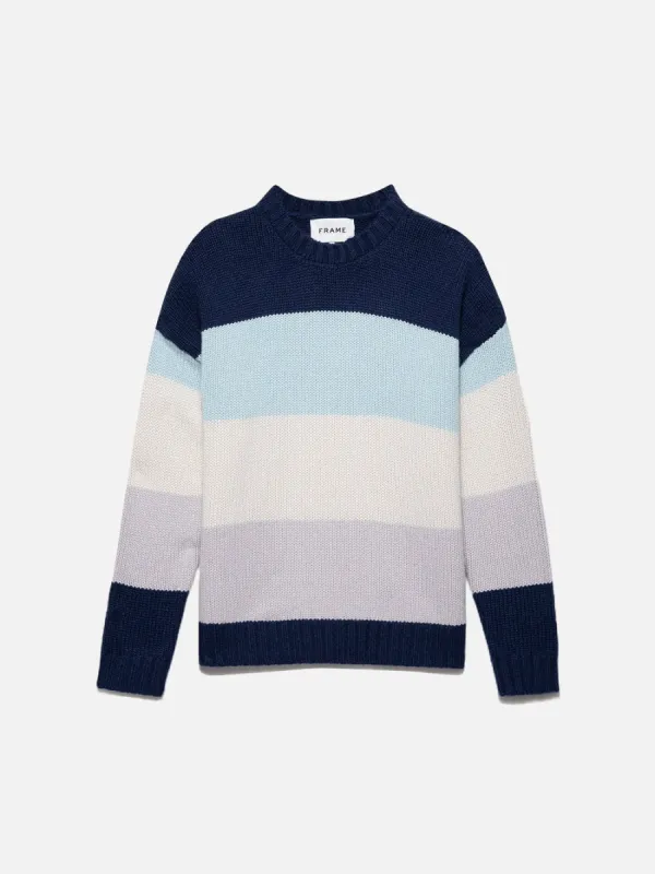 Bold Stripe Sweater -- Ink Blue Multi sold by Frame Denim