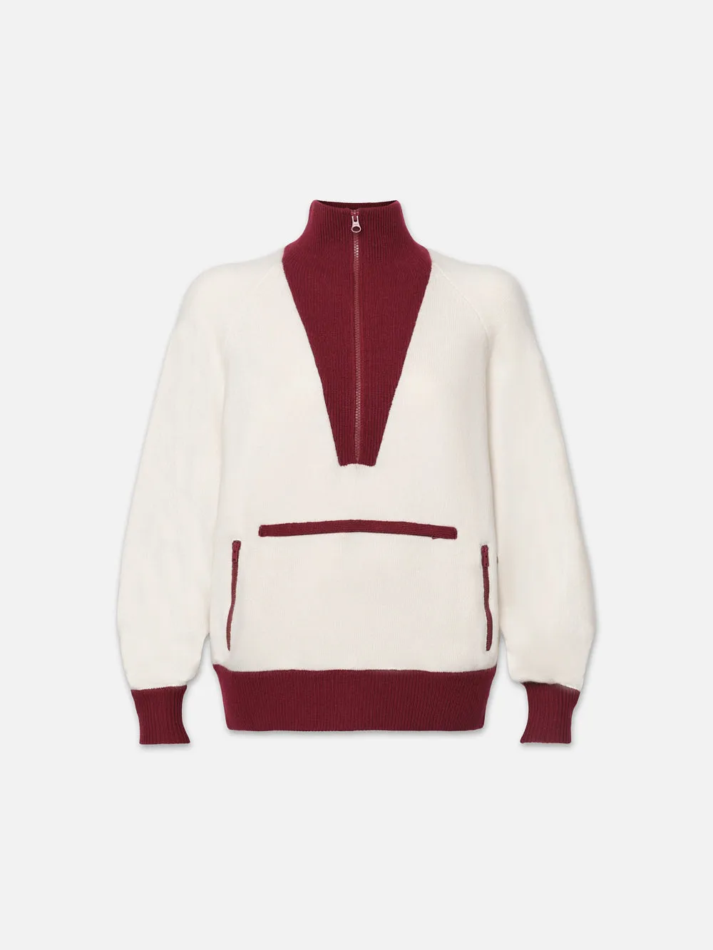 Knit Anorak -- Cream Multi sold by Frame Denim