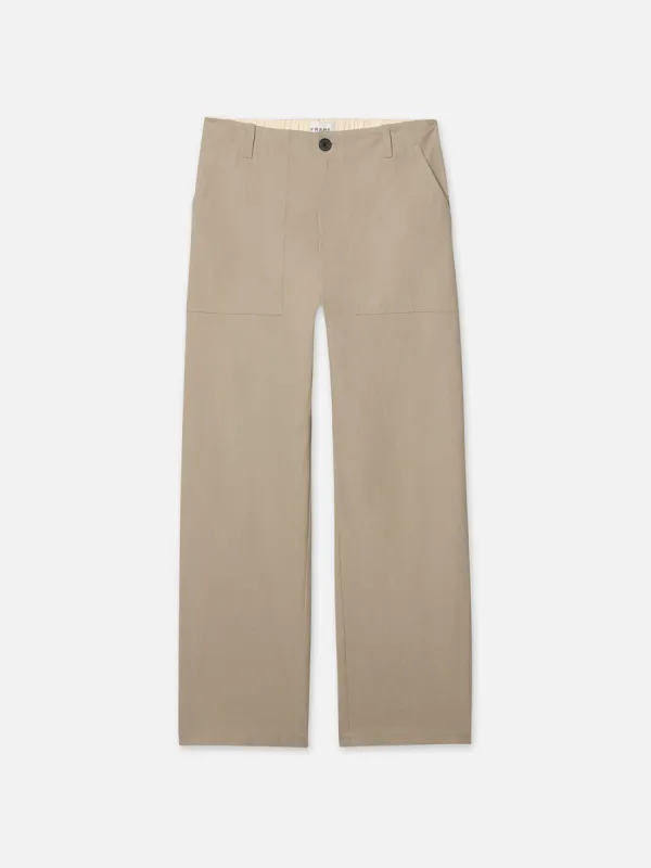 Patch Traveler Pants -- Dark Beige sold by Frame Denim