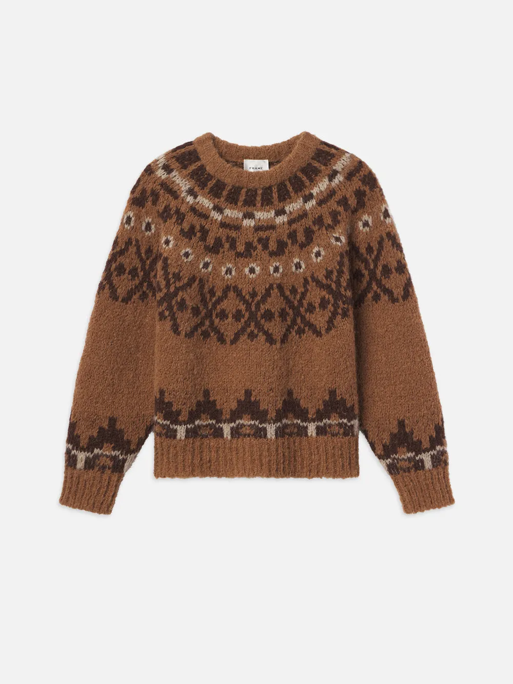 Fair Isle Sweater -- Camel Multi sold by Frame Denim