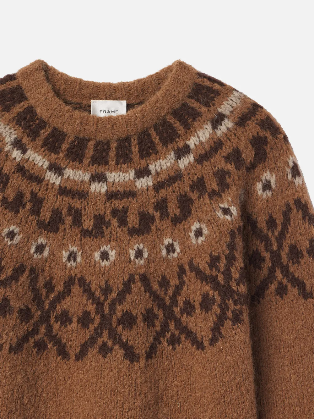 Fair Isle Sweater -- Camel Multi sold by Frame Denim product image thumbnail 3