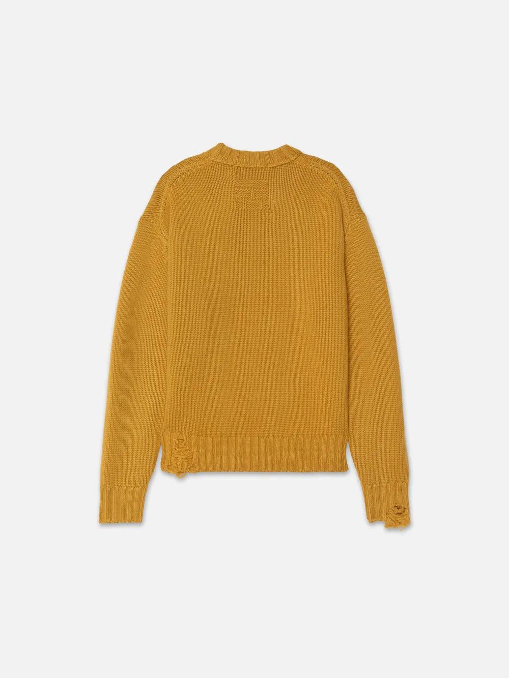 Destroyed Cashmere Sweater -- Yellow sold by Frame Denim product image thumbnail 3