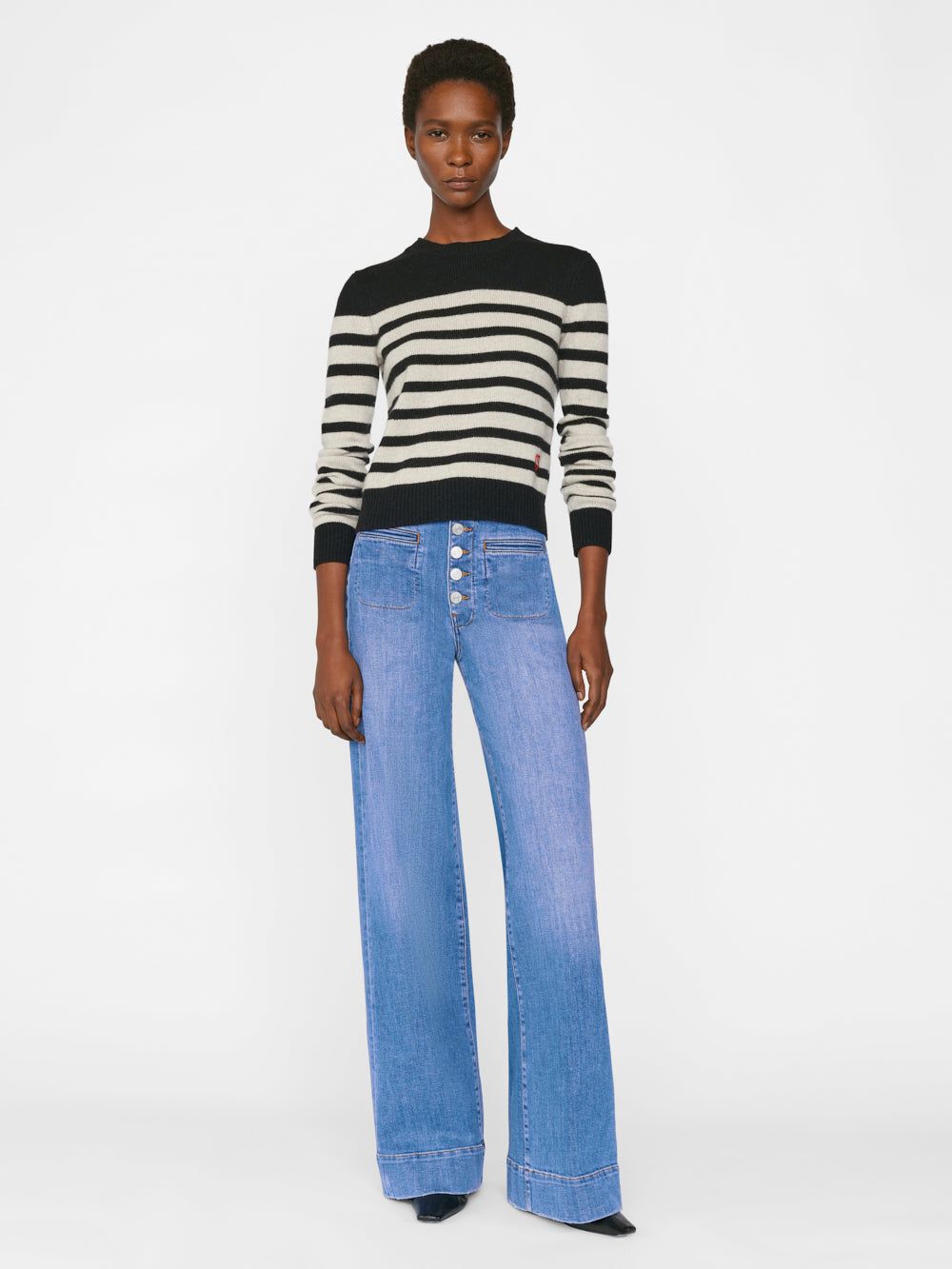 Casual Cashmere Pullover -- Noir Multi sold by Frame Denim product image thumbnail 2