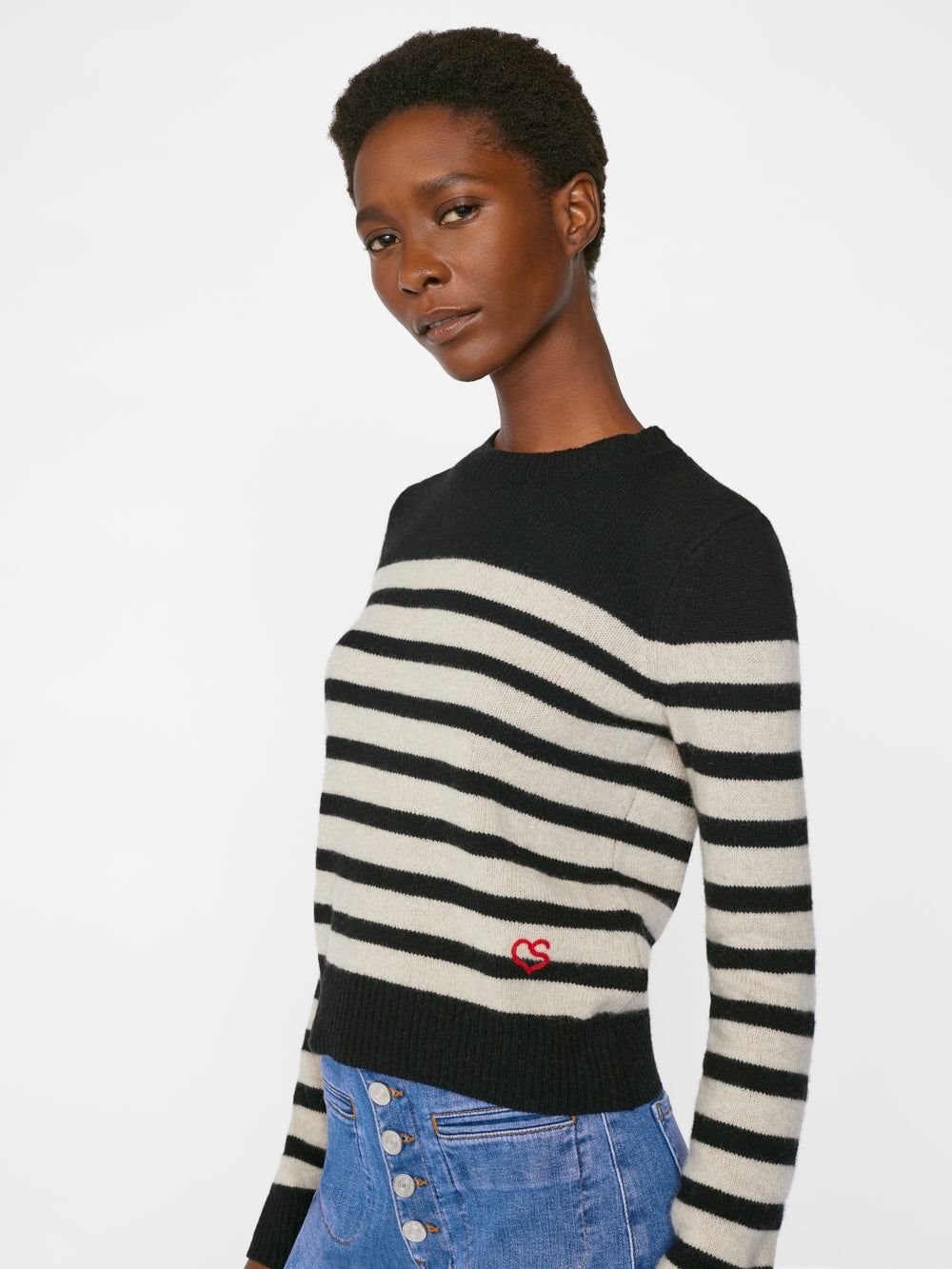 Casual Cashmere Pullover -- Noir Multi sold by Frame Denim product image thumbnail 8