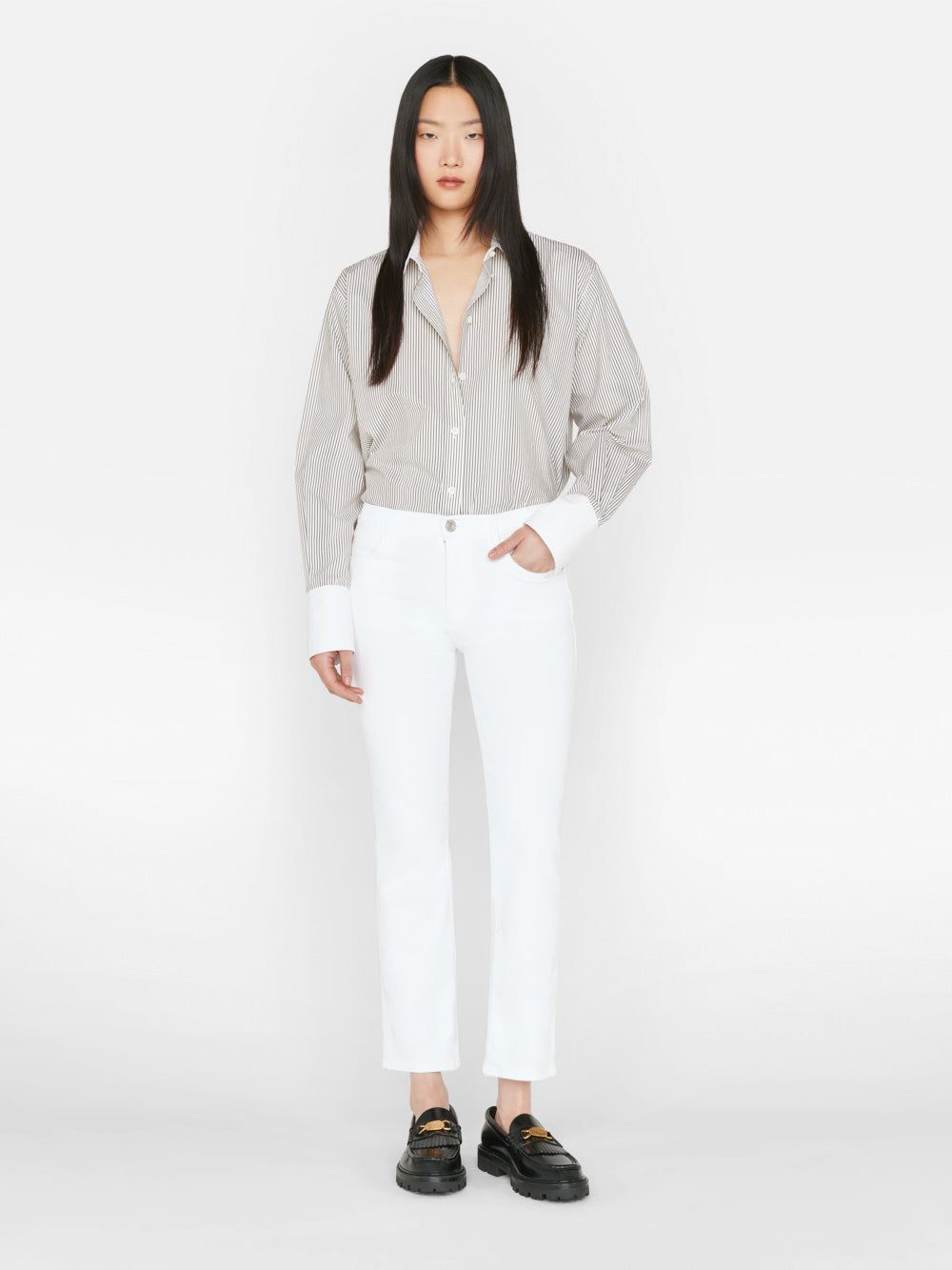 Le High Straight -- Blanc sold by Frame Denim product image thumbnail 3