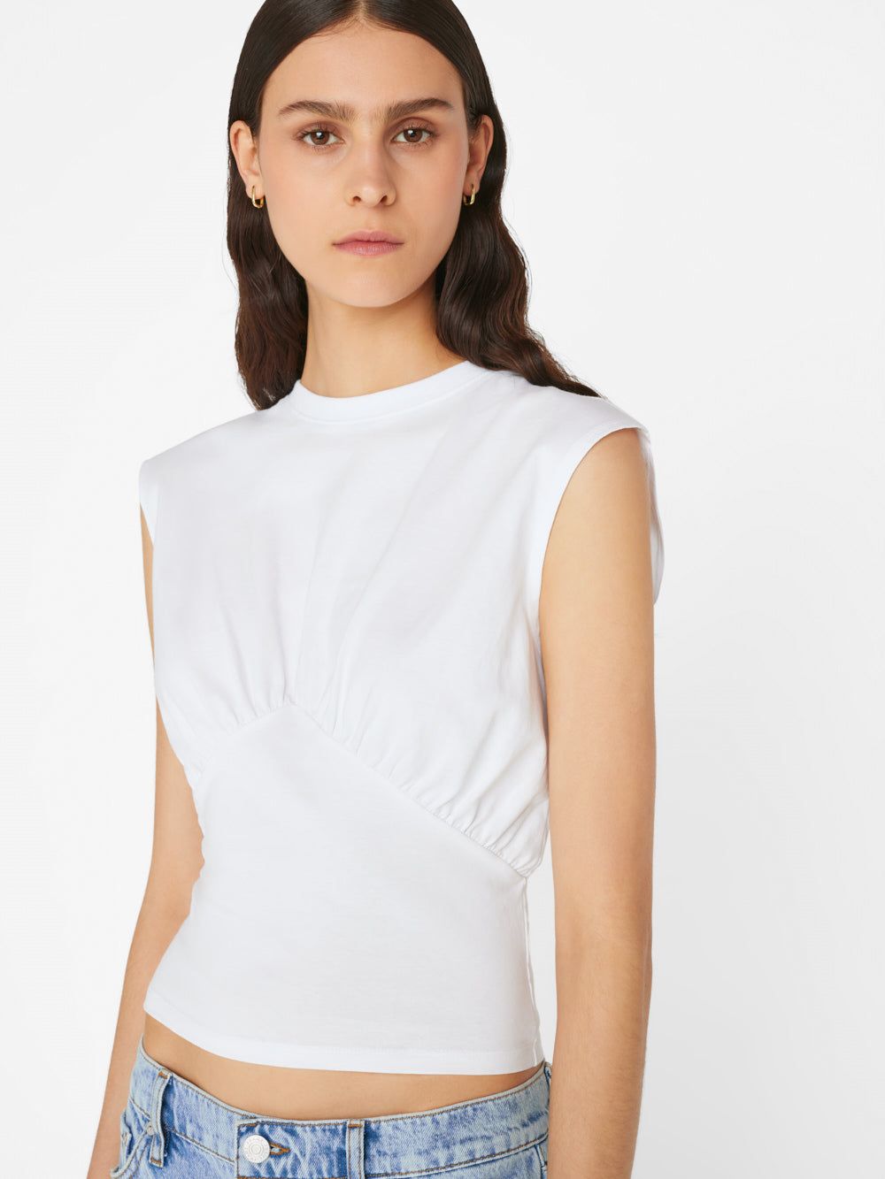 Empire Sleeveless Knit Top -- Blanc sold by Frame Denim product image thumbnail 4