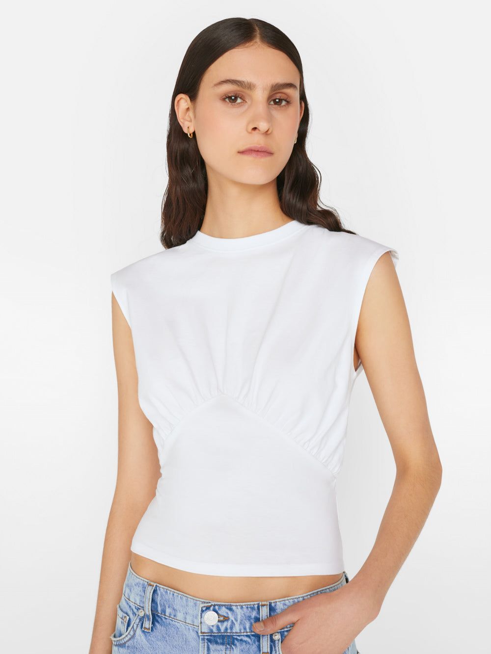 Empire Sleeveless Knit Top -- Blanc sold by Frame Denim product image thumbnail 7