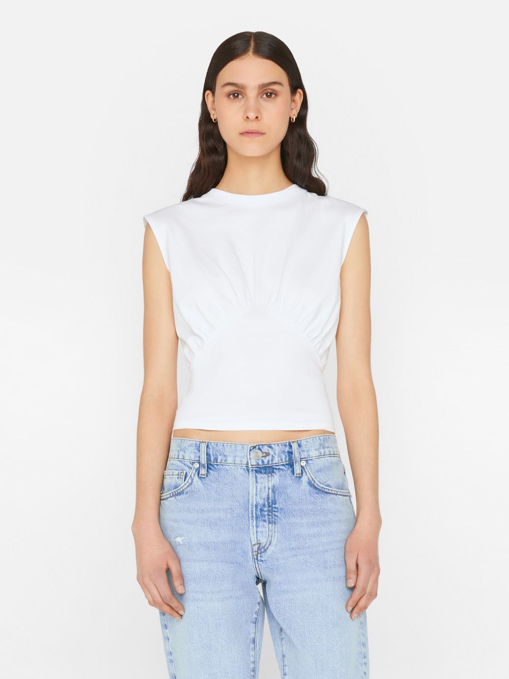 Empire Sleeveless Knit Top -- Blanc sold by Frame Denim product image thumbnail 2