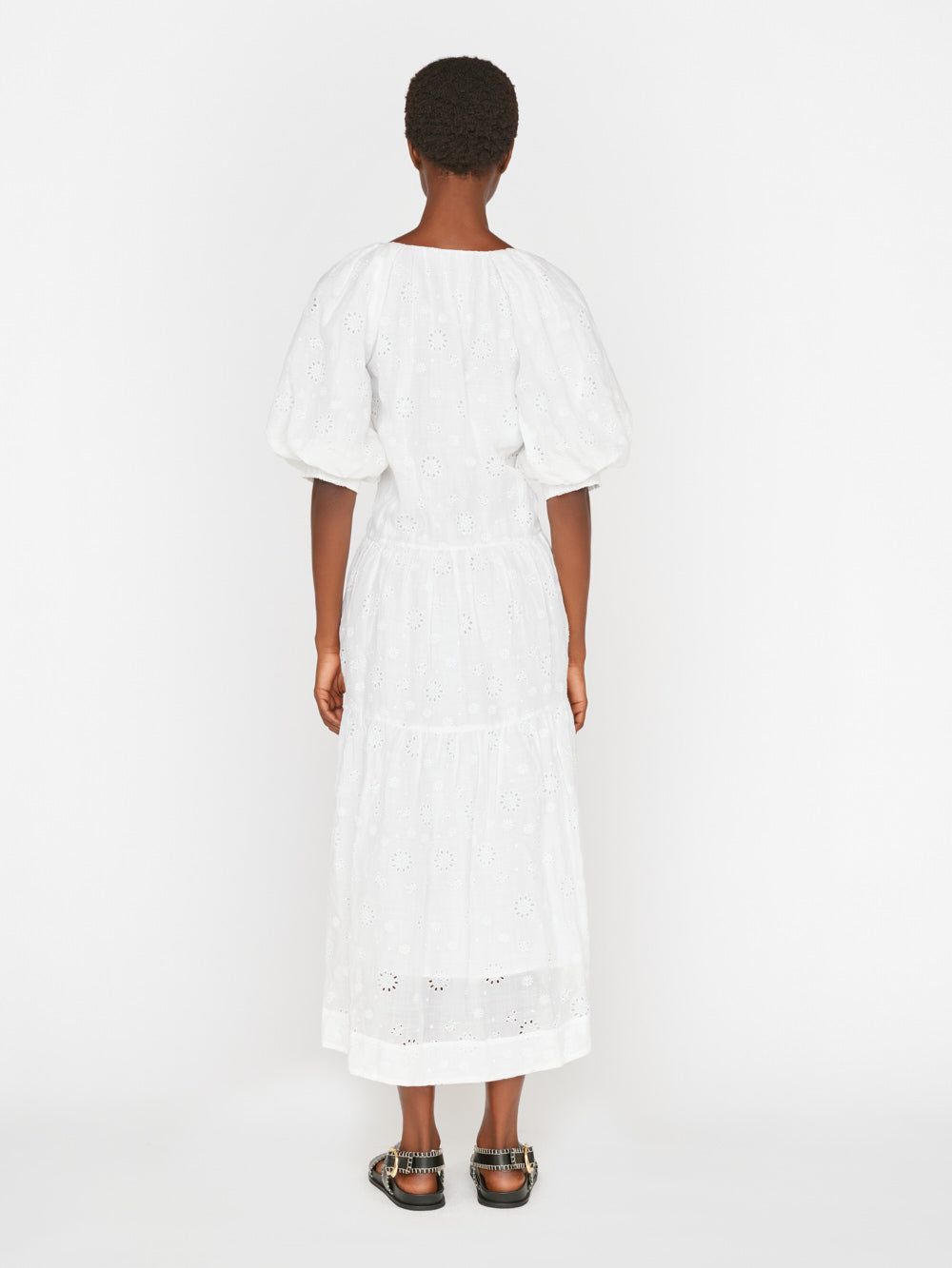 V-Neck Puff Sleeve Maxi Dress -- Blanc sold by Frame Denim product image thumbnail 9