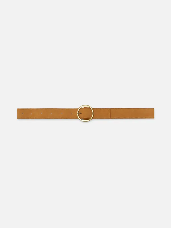 Circle Belt -- Tan Suede sold by Frame Denim