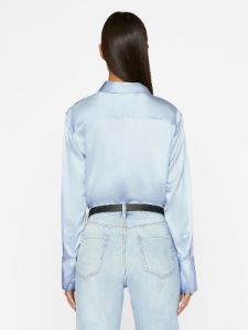 The Standard Shirt -- Chambray Blue sold by Frame Denim