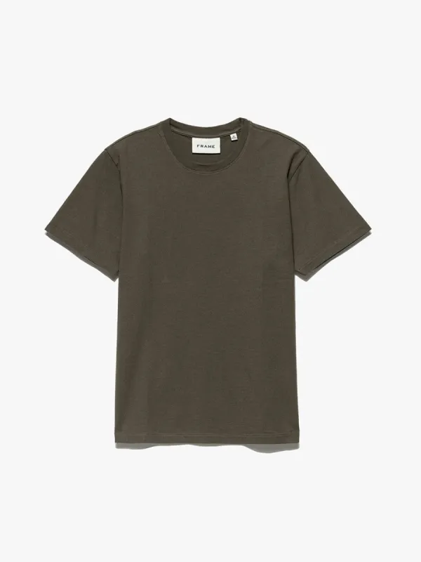 FRAME Logo Tee -- Mocha sold by Frame Denim