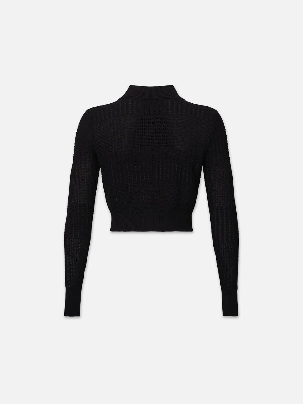 Shrunken Crochet Cardi -- Black sold by Frame Denim product image thumbnail 4