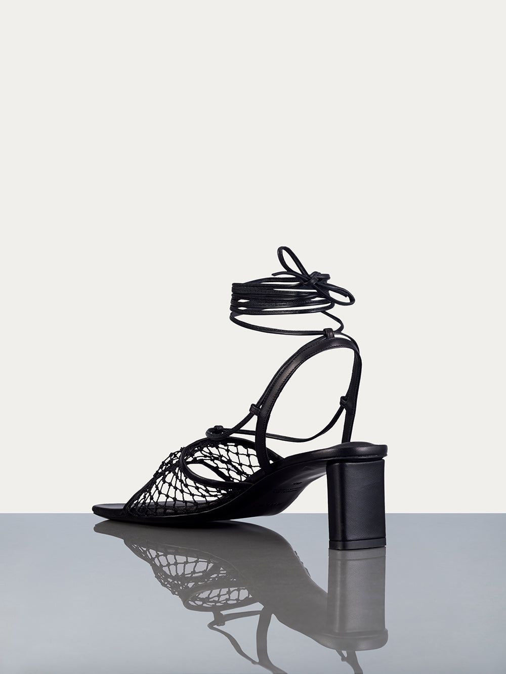 Le Adelaide Crochet Lace Up Heel -- Noir sold by Frame Denim product image thumbnail 3