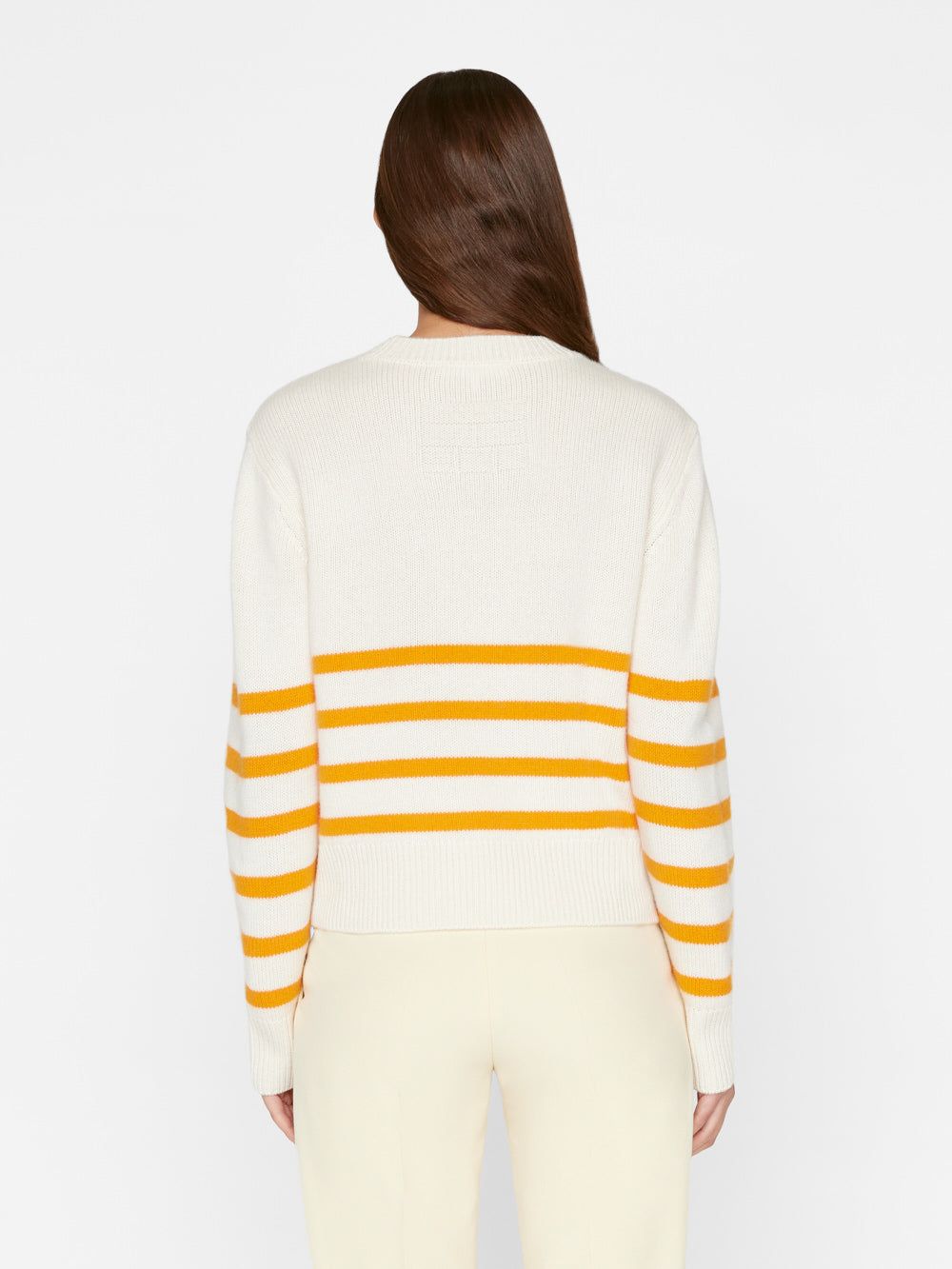 Cashmere Clean Crew -- Nectarine Multi sold by Frame Denim product image thumbnail 6