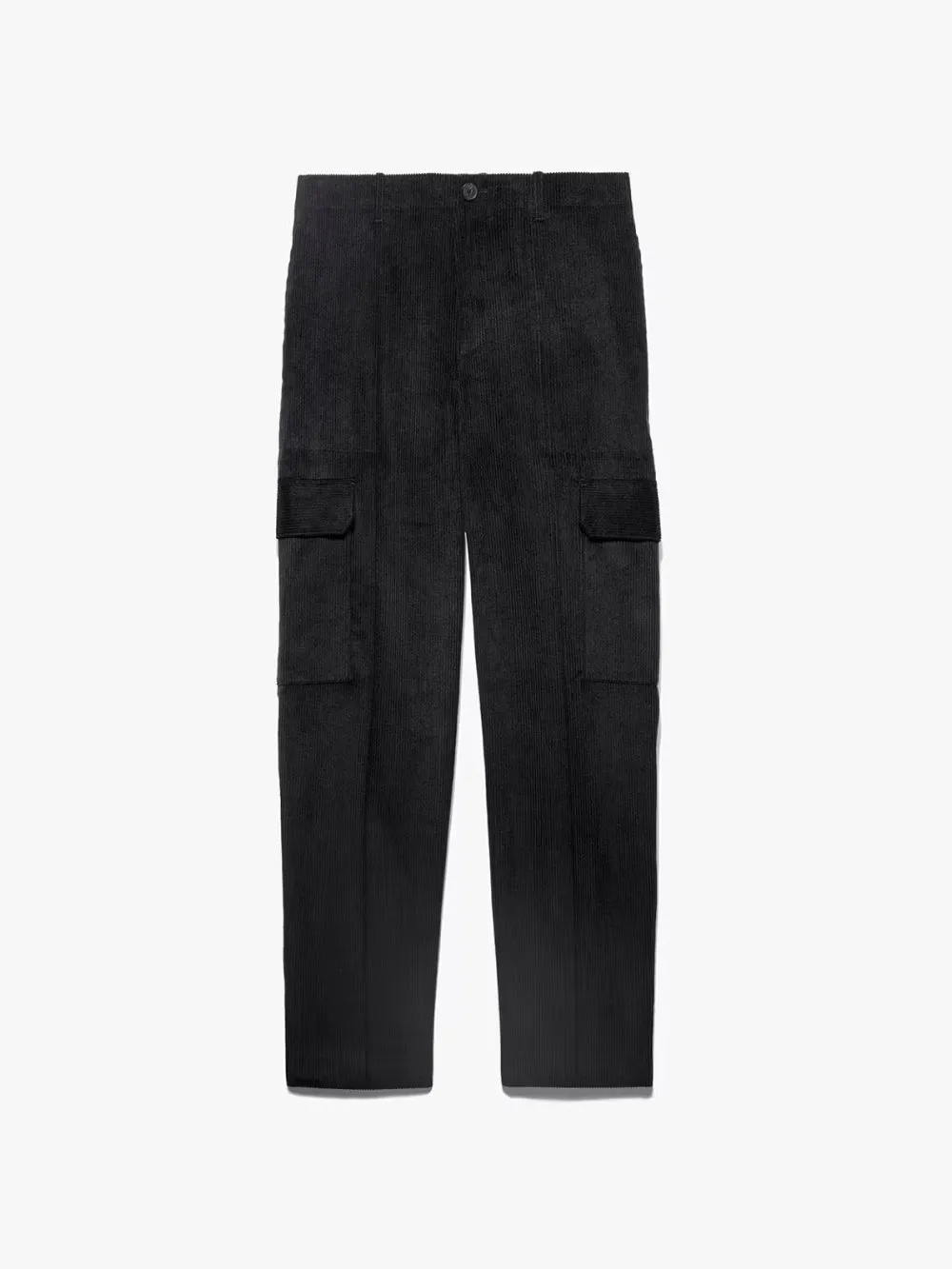 Wide Wale Corduroy Cargo Pants -- Noir sold by Frame Denim