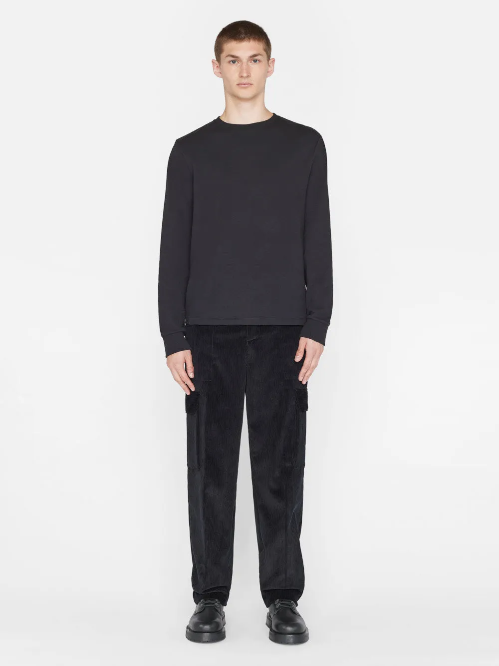 Wide Wale Corduroy Cargo Pants -- Noir sold by Frame Denim product image thumbnail 2
