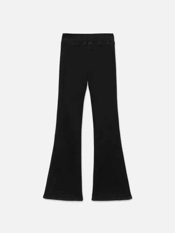 The Jetset Flare -- Sheen Noir sold by Frame Denim